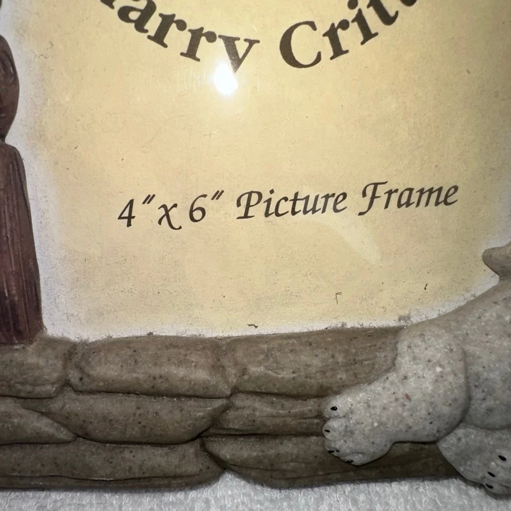NOS Vintage 2001 Second Nature Design Quarry Critters 4x6 Photo Picture Frame